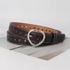 Buckle Belt Love Simple Versatile Hollow Fashion Personalized Jeans Belt Women