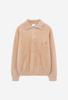ZIOSONGZIO Semblance Hairy Collar Knit Pink Zh5Kt850Pk