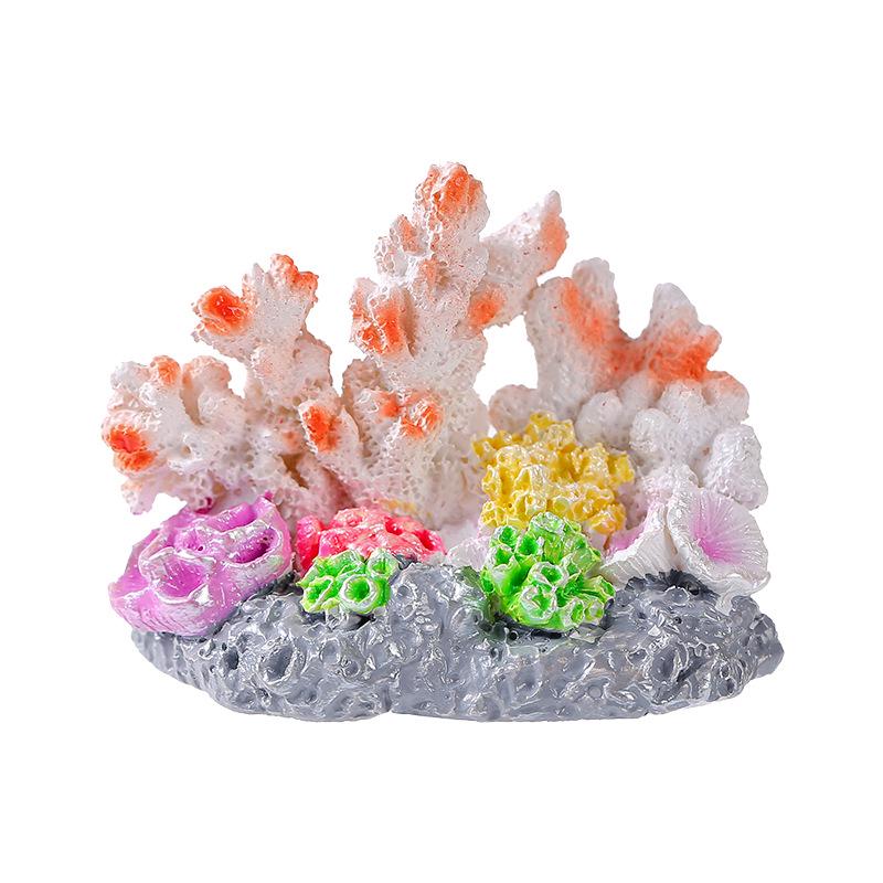 Underwater Coral Marine Life Decoration: Jellyfish & Doll Fish Tank Resin Ornaments