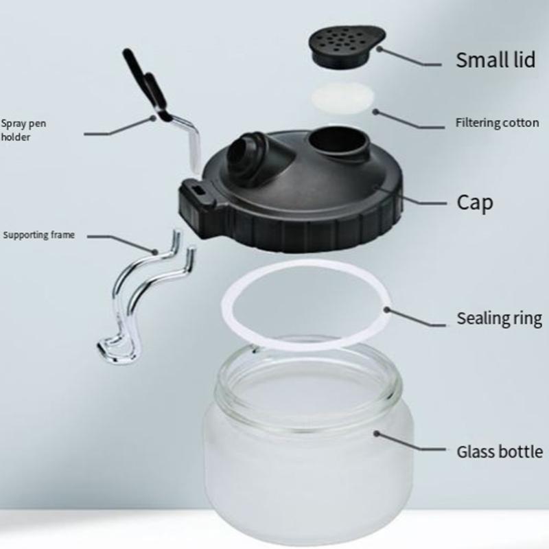 Heavy Duty Airbrush Cleaner Cleaning Pot Efficient Paint Removal Tool For Water Based Oil Color Artwork Maintenance