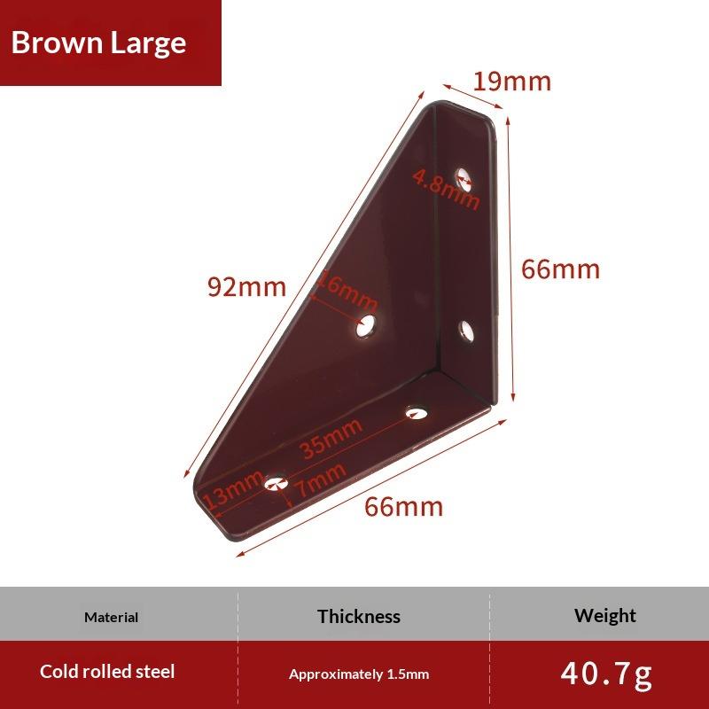 Thickened Triangle Fixed Angle Code 90 Degree Angle Furniture Corner Connector Brace Support Bracket