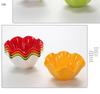 Rotating Lace Edge Melamine Vegetable Skewer Hot Pot Bowl - Commercial Plastic Salad & Tableware Bowl