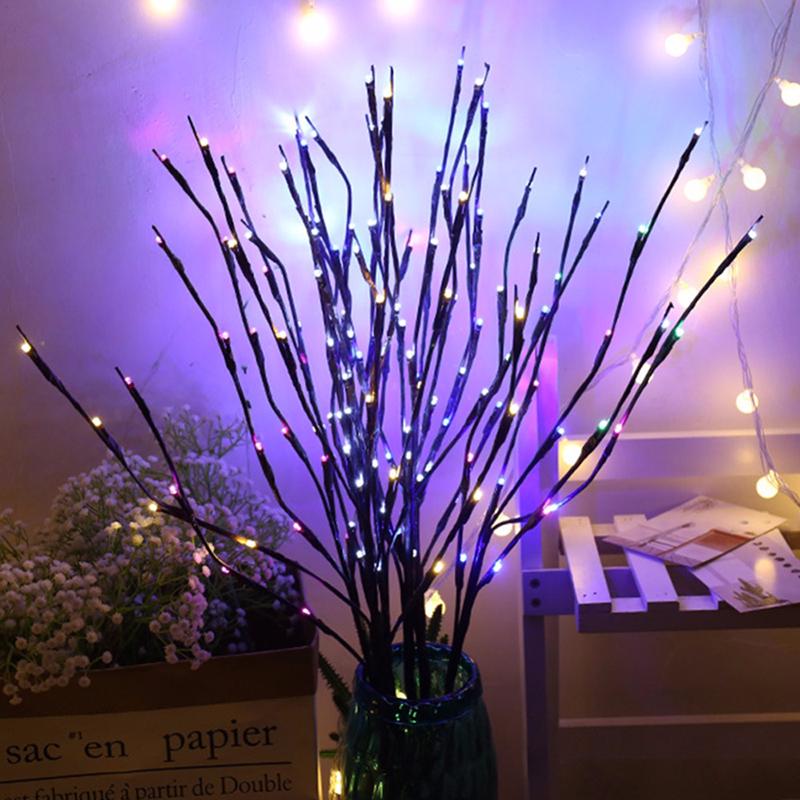 Buy 80CM 20 LED Christmas Willow Branch Lamp Floral Lighting Decorative