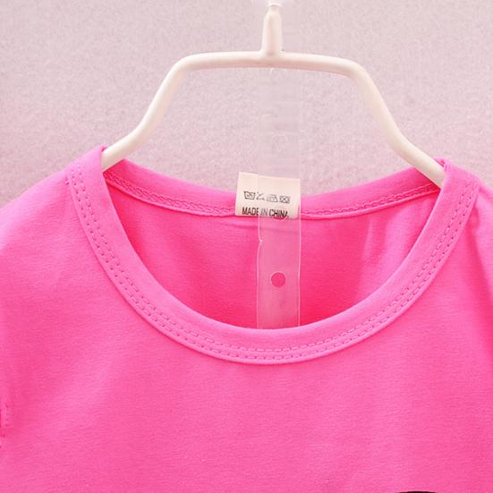 2 bucăți/set ținută pentru fete cu imprimeu floral cu mâneci mușcă din bumbac cu gât rotund tricou drăguț pentru purtarea zilnică