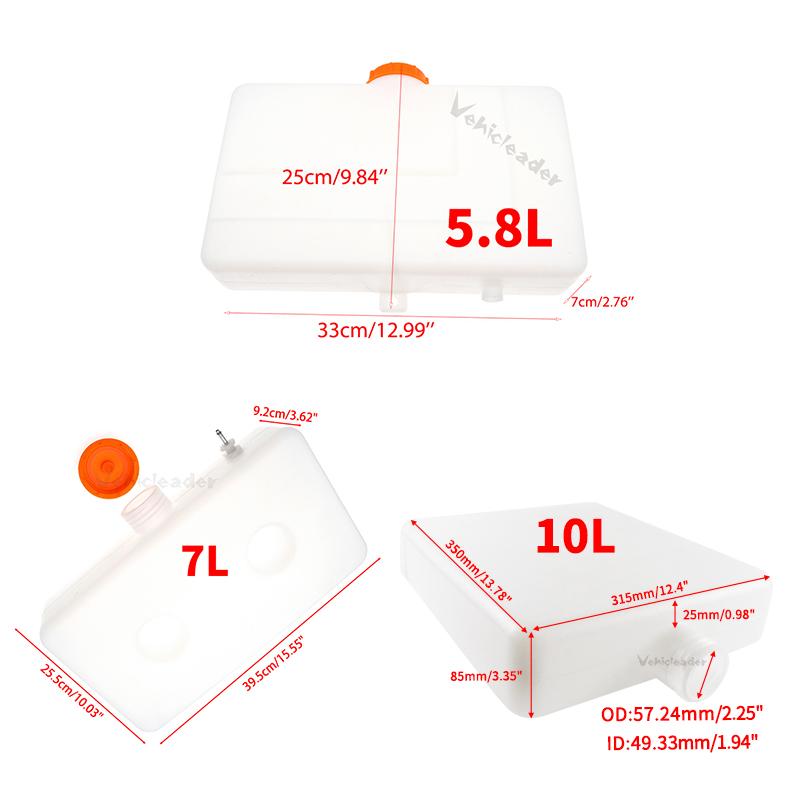 2.5L/4.5L/5L/5.8L/7L/10L Car Caravan Motorhome Parking Heater Tool Plastic Fuel Oil Gasoline Tank Auto Air Heater Diesel