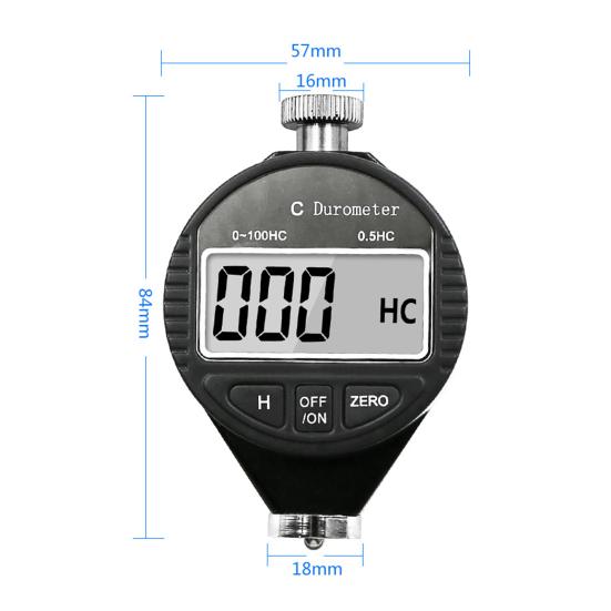 LCD digitální displej Typ A/C/D Zkoušečka tvrdosti Durometr pro pryžové pneumatiky Příslušenství