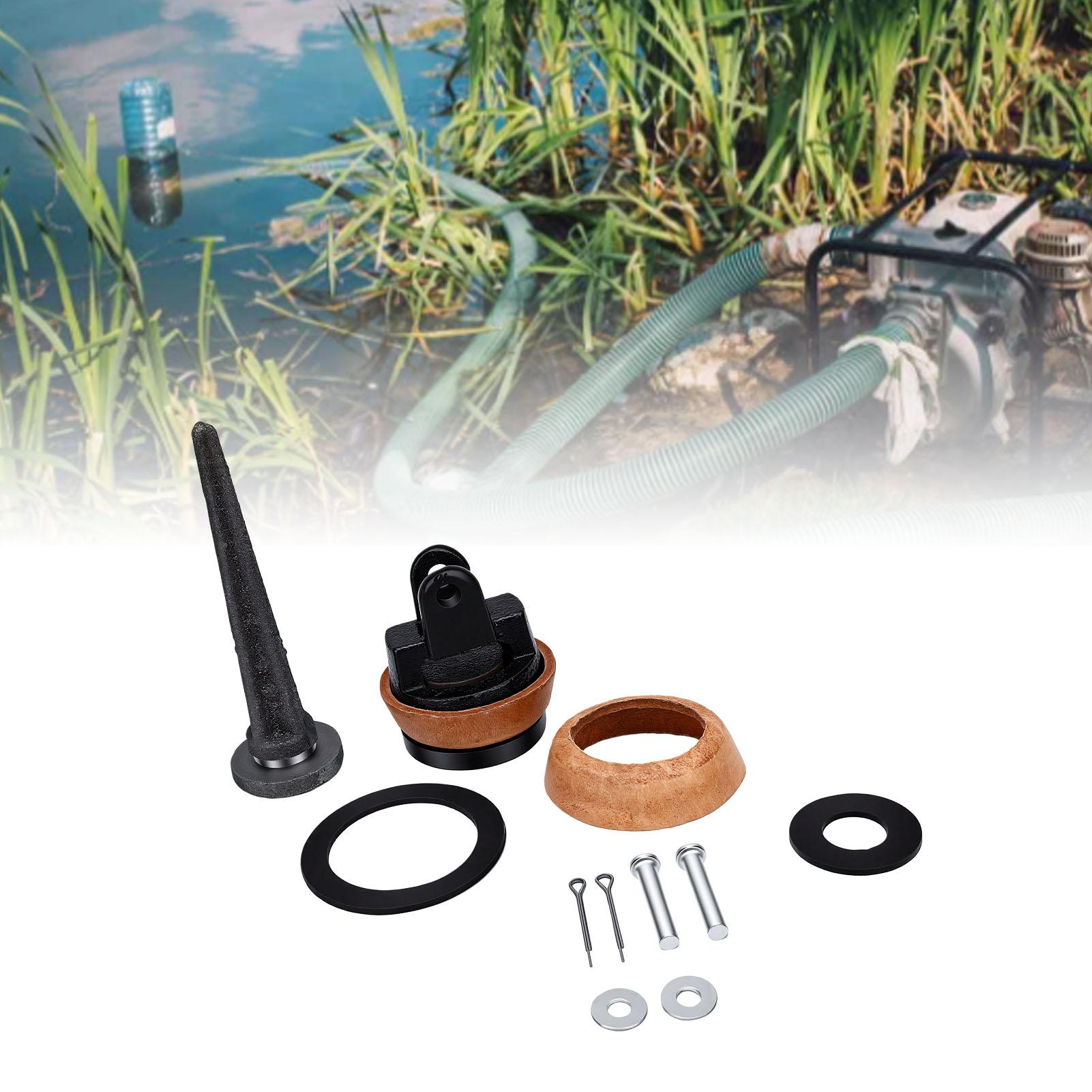 Kit de réparation de piston, Kit complet de restauration de pompe à main avec coupelle en cuir, Réparation de cruche pour 75 mm Manuel s, Composant en fonte