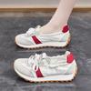 Canvas shoes women's autumn 2025 new soft-soled lightweight German training shoes versatile showing feet small casual white shoes