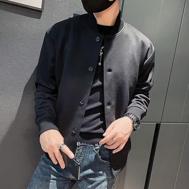 2024 Men's Stylish Harajuku Loose Jacket - High Street Korean Fashion for Spring and Autumn
