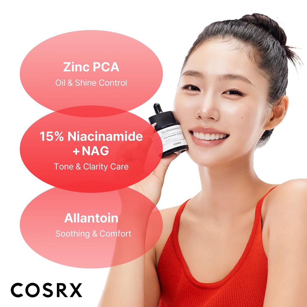 COSRX Niacinamide Niacinamide 15 Niacinamide Highest Concentration In Its Zinc for Trouble Sensitive Basic Korean Cosmetics Serum, Serum, 20ml, 15%