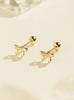Minimalpiercing 14K Sweet Ribbon Piercing Earrings