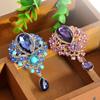 Spilla con Pendente a Goccia con Strass da Donna, Gioiello da Matrimonio, Regalo, Decorazione