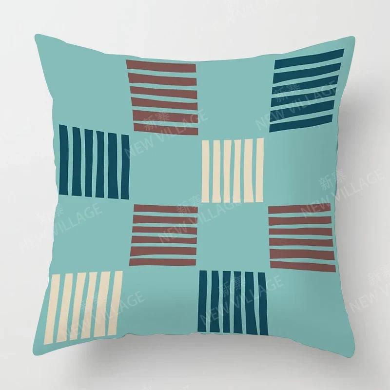 Nordic Fall Home Decor Autumn Throw Pillow Case Sofa Cushion Cover Modern 45x45cm 45*45 50x50 60x60cm 40*40 40x40 Geometry 60*60