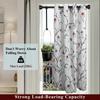 Adjustable Shower Curtain Rod 85-195cm Telescopic Tension Spring No Drilling Premium Stainless Steel Non-Slip Bathroon Poles