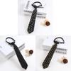 Modern Punk Snapon Necktie With Arrow Design For Casual Daily Wear