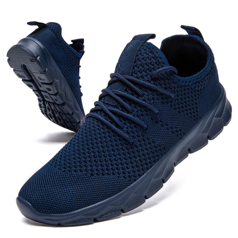 

модные кроссовки Fujeak Casual Breathable Mesh Running Shoes, модные классические дизайнерские туфли для мужчин, нескользящие, легкие кроссовки, большие размеры 36-49, унисекс 44 синий