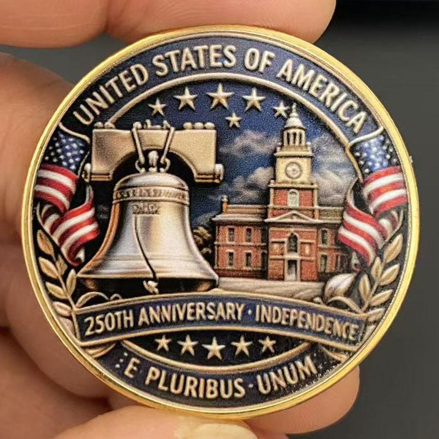 Colección de monedas de recuerdo del 250 aniversario del Día de la Independencia de Estados Unidos