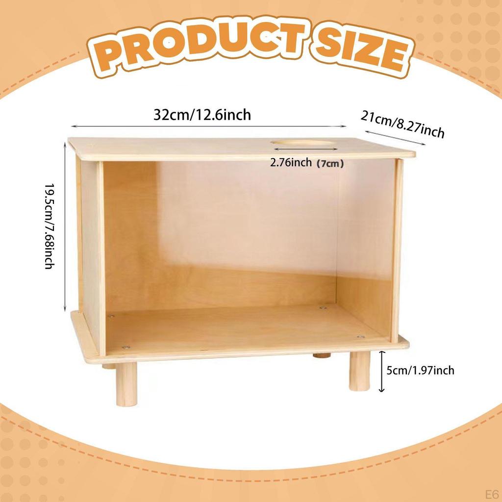 Křeček Hrabací Box Nádoba Příslušenství Hraní Pevné Písková Koupel Úkryt pro