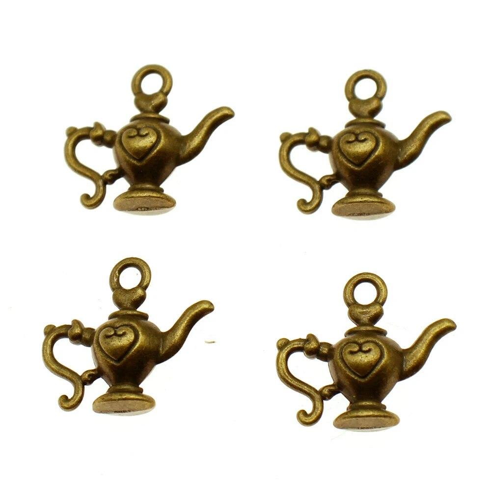 

Подвески для чайника и чайника, подвески для ногтей, милые украшения для мужчин A04-5pcs-21x19mm