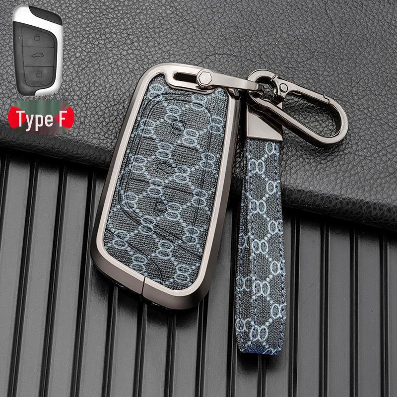 Metal Key Cover Shell for Chery Little Ant 22 Models - Black, Brown, Blue, Multicolor