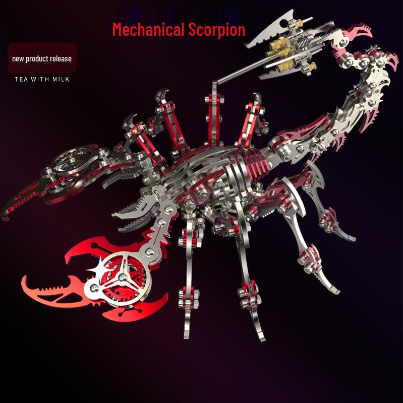 Colorful Scorpion 3D Metal Puzzle: Handmade, Movable, Creative Gift Toy