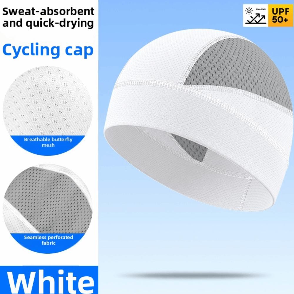 Quick Dry Bicycle Cap Anti-UV Running Cap Elastic Helmet Liner Hat Motorcycle Riding