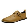 British Men's Trendy Shoes Retro Brown Men's Leather Casual Shoes  Soft Soled Loafers Luxurious Banquet Men's Formal Shoes