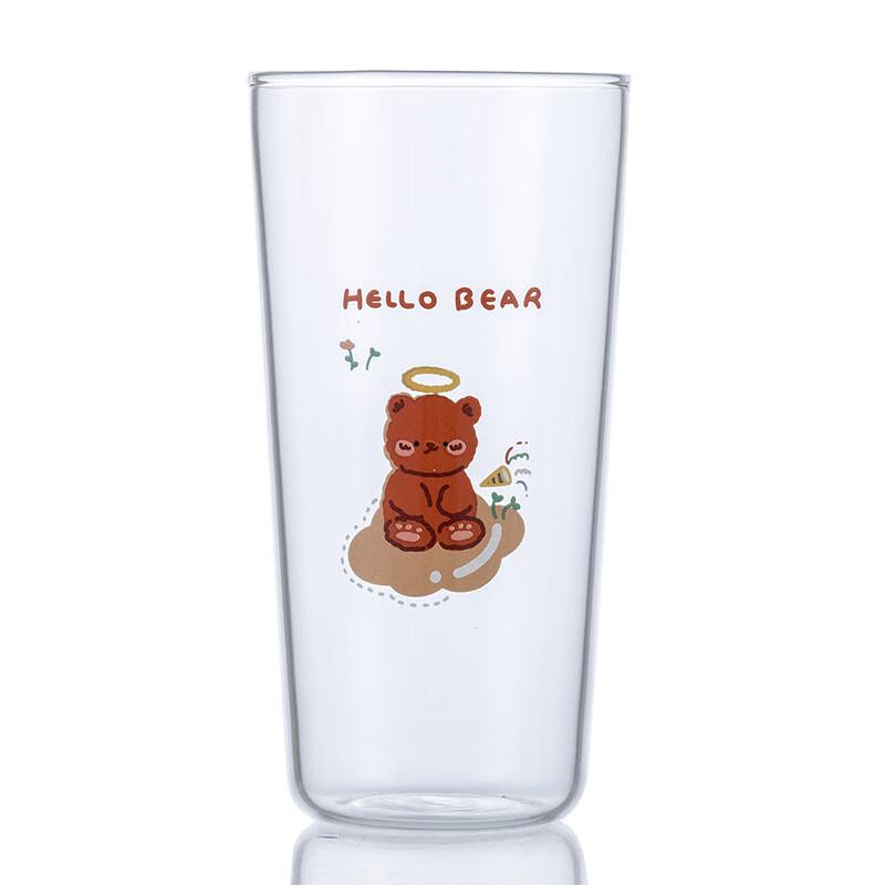 Cute Ins Glass Breakfast Cup with Handle