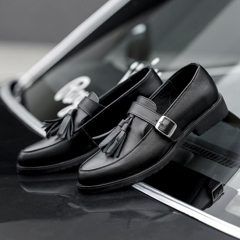 Fashion Fashion Men Business Casual Shoes New Arrival Male Loafers Handmade Slip on Flats Comfy Driving Shoes with Tassel Walking Shoes