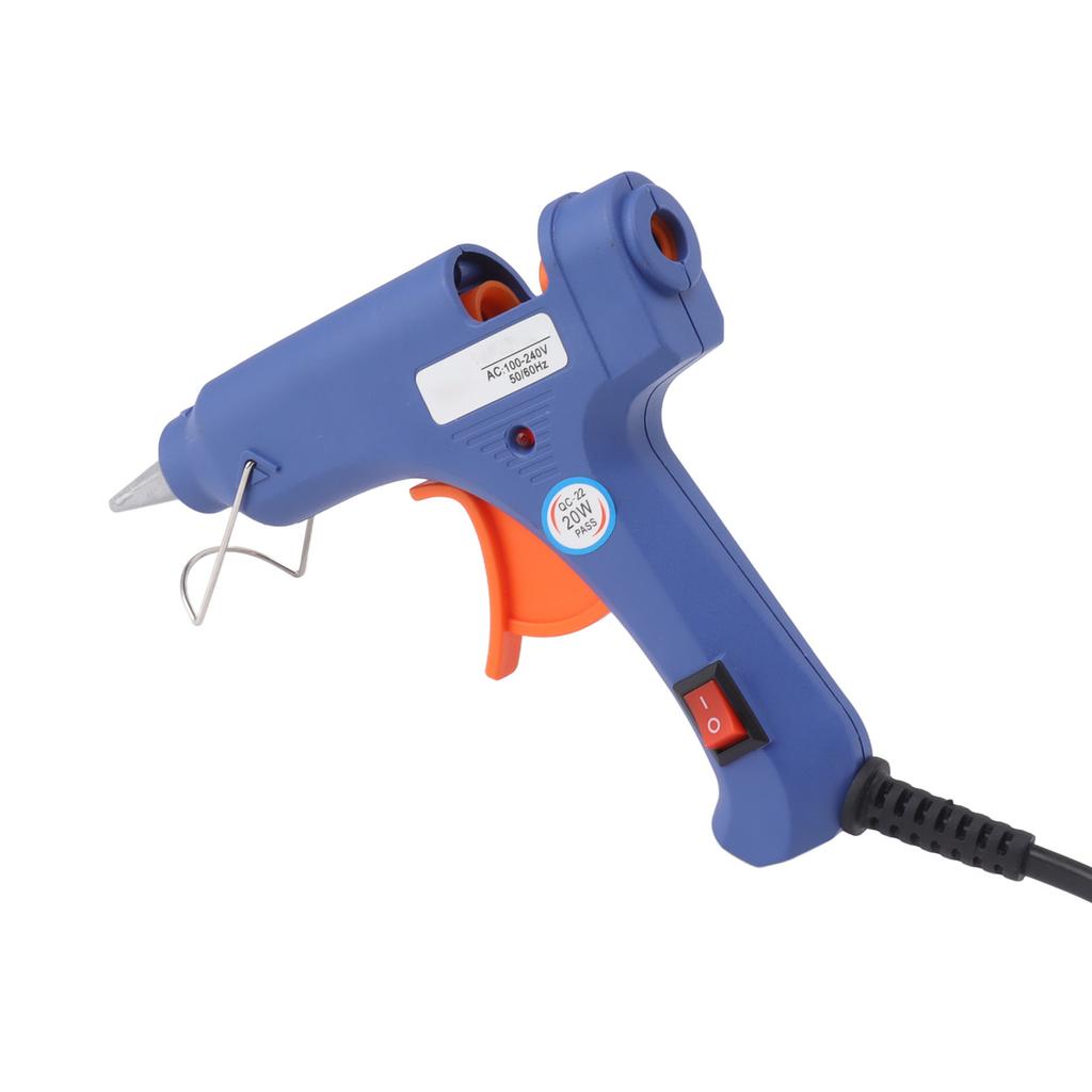 20W Hot Melt Glue Machine Portable Manual Electric Hot Glue Sticks Tool for DIY Art Craft Home