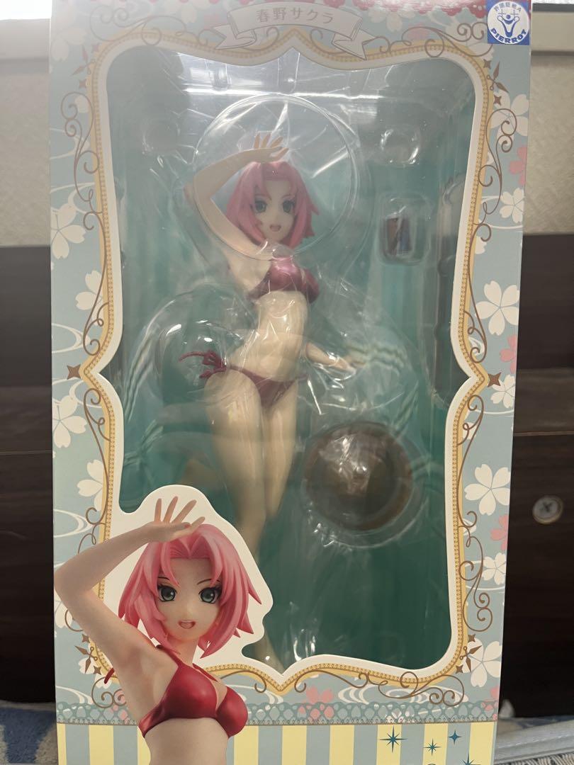 

[USED] Naruto Sakura Haruno Splash Ver. Red Swimsuit Bikini MegaHouse Figure