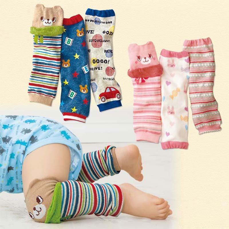 Baby Legs Warmer Cotton Cartoon Knee Childern Girl Baby Knee Pad Bow Soft Socks Children Accessories