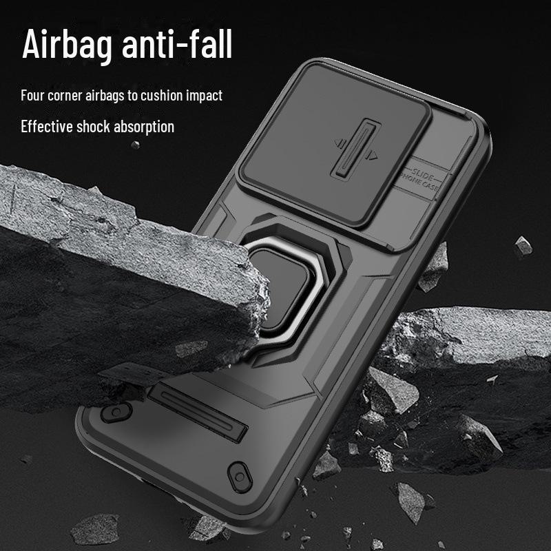 Xiaomi 14 Series Anti-Fall Lens Protection Case with Push Window