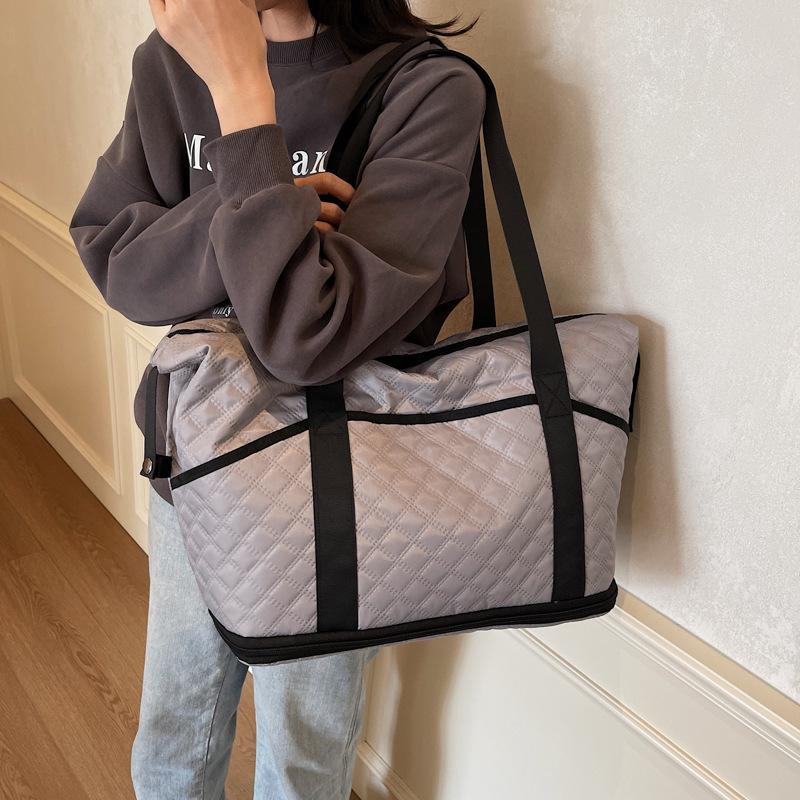New travel bag Korean version large-capacity student luggage storage bag expansion wet and dry separation sports fitness boarding bag