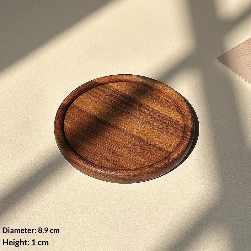Runde Holzscheibe Tassenuntersetzer Untersetzer Für Tee Kaffee Tassen Getränkehalter Für DIY Geschirr Dekoration Langlebig Küche Dekoration Zuhause