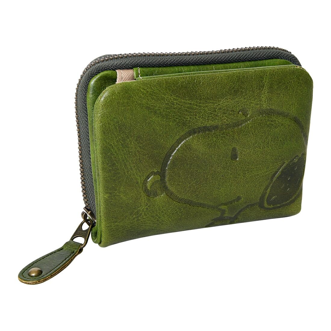 

Гаманець PEANUTS Snoopy, двоскладний, з натуральної шкіри, сумка MOTHERS, гаманець Stitch R, двоскладний, 73165 [Peanuts] для жінок та чоловіків (Зелений)