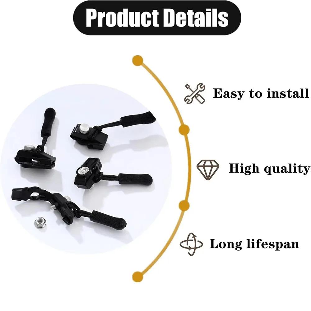 3-60Pcs Universal Zipper Repair Kit Quick Instant Detachable Zipper Head Replacement Zipper Slider Pull Jacket Bags Coat DIY Sew