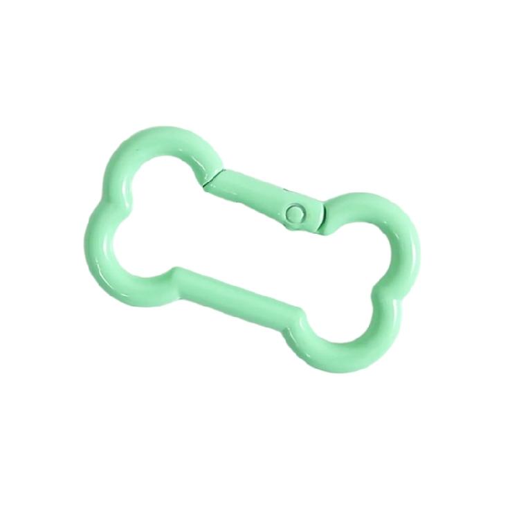 Zinc Alloy Bone Keychain Decoration Spring Operated Clasp Available In 6 Playful Color Options