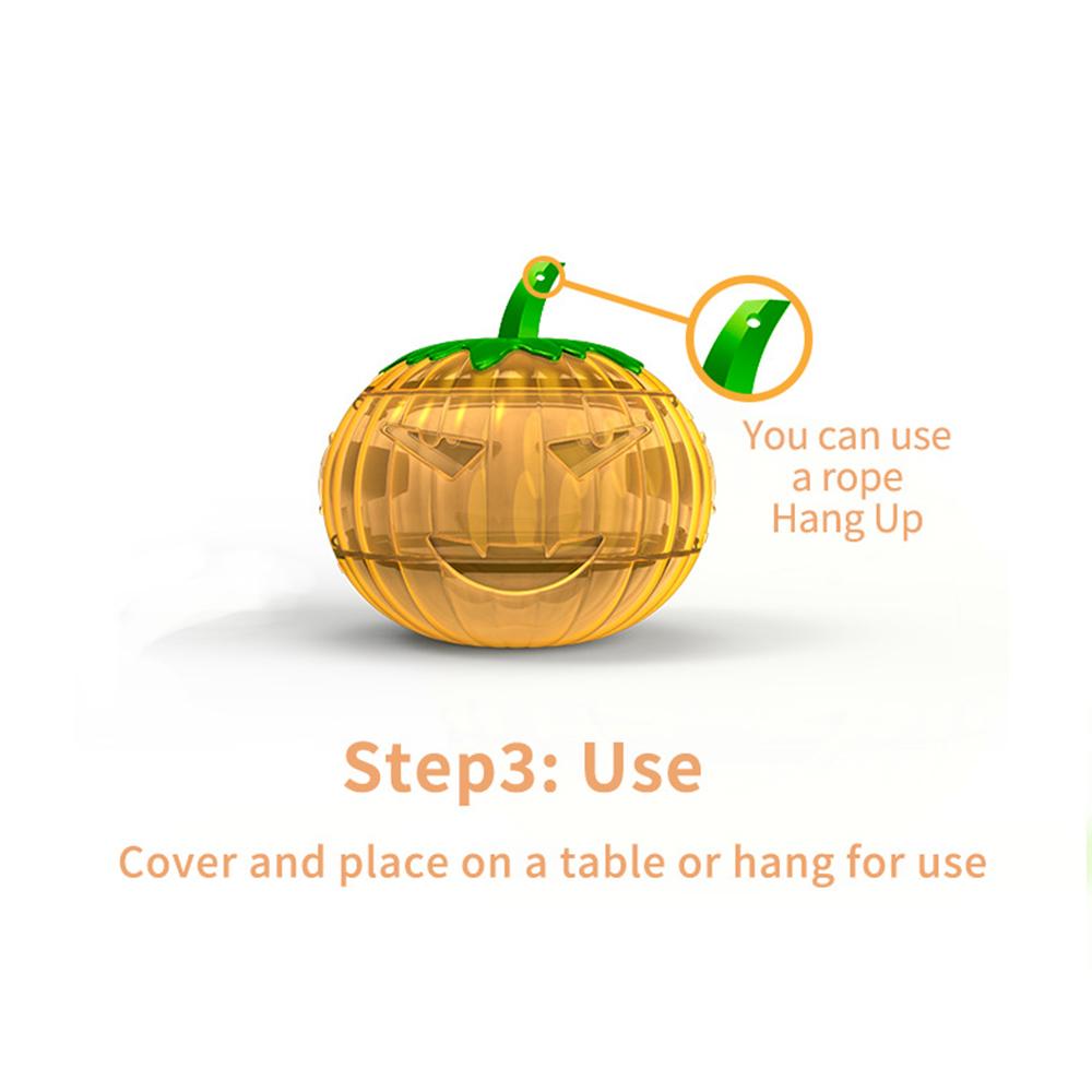 Pumpkin-shaped Safe and Efficient Fruit Fly Trap, Suitable for Indoor and Outdoor Use, Hanging