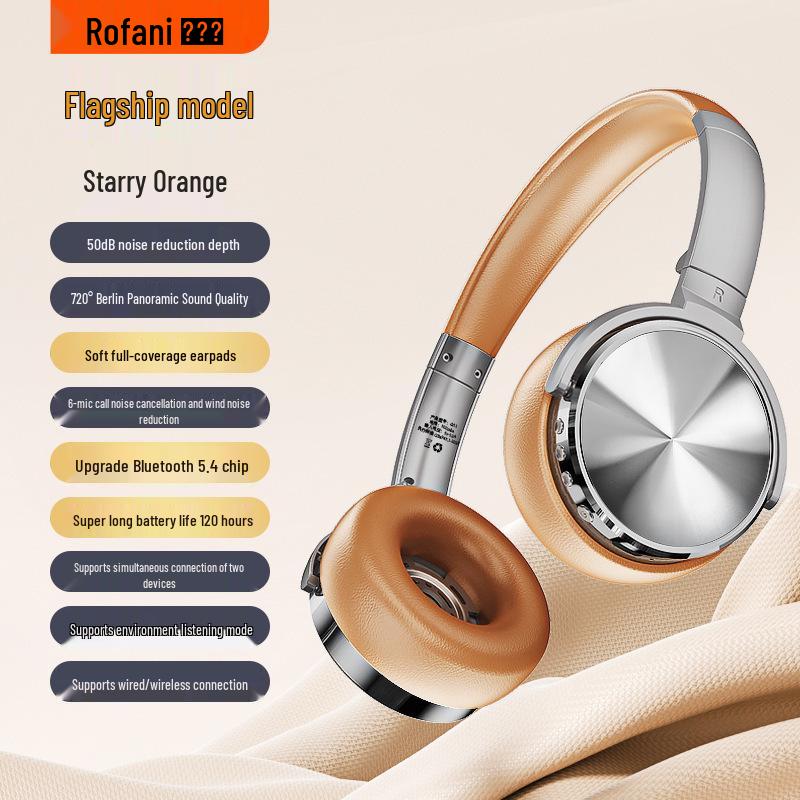 Rovani Bluetooth Noise-Cancelling Over-Ear Headphones: Wired Gaming, Wireless Neckband, Sports Headset