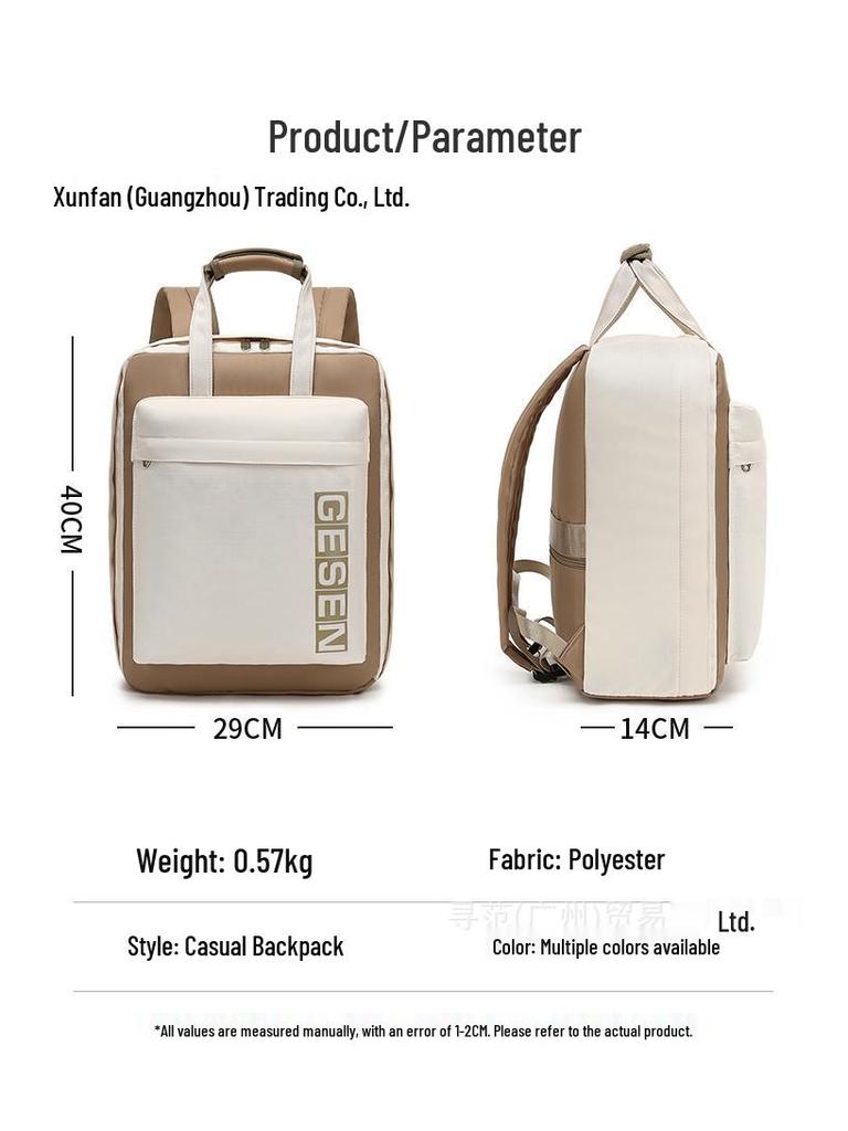 Reise-Rucksack für Damen mit Nass-/Trockenfach, 14-Zoll-Laptopfach, großes Fassungsvermögen für Schule und Pendeln.