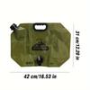 Outdoor Portable Water Storage Bag 8L With Faucet Valve Travel Camping Food Grade Large Capacity Foldable Plastic Water Bag