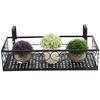 Iron Balcony Hanging Flower Rack Pot Stand with Strong Bearing Capacity,  and  -lasting for Yard Fence, Balcony Garden, Balcony Railing