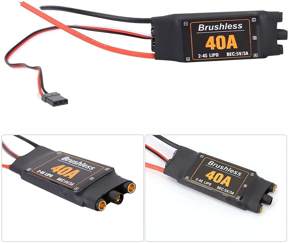 Bürstenloser Regler Hobbywing Xrotor 40A – Kunststoffgehäuse – Schnelle Reaktion – Kompatibel mit DJI Quadcoptern