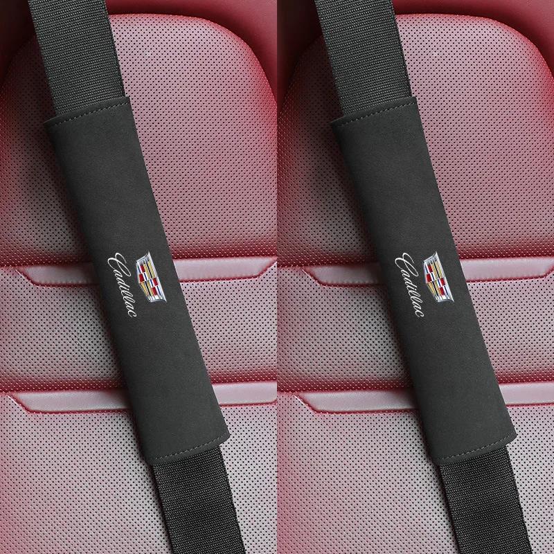 

2pcs Car Safety Belt Protective Pad Cover for Cadillac Escalade CTS ATS Eldorado SRX Deville XT4 XT5 XT6 XTS SLR XLR CT4 CT5 CT6 чёрный