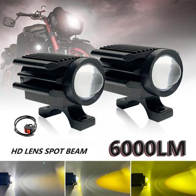 Motorrad-LED-Scheinwerfer, superheller Mini-Projektor, Nebelscheinwerfer, Scheinwerfer, Objektiv, ATV-Fahrlampe