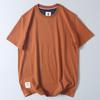 Foreign Trade Export Surplus Summer Solid Color Pure Cotton Brushed Short-Sleeve T-Shirt Men's Basic Half-Sleeve Undershirt