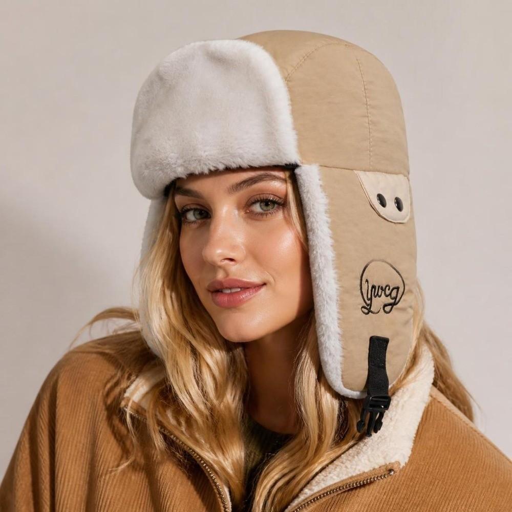 Windproof Earflap Hat Cold Proof Winter Bomber Hat Casual Ear Protection Cap  Winter