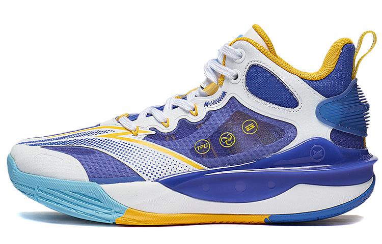 Li Ning YOUNG Avant Garde Ling TEAM 3.0 Cushioning Breathable Support Rebound Mid top Children s Basketball Shoes YKBT026-7 40