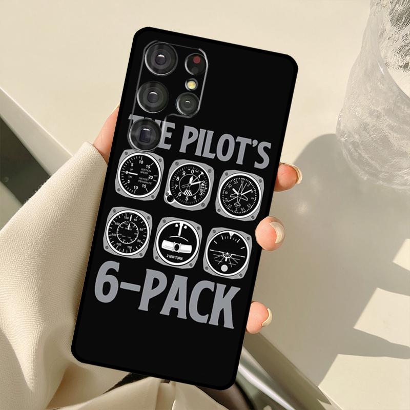 Aviation Aeroplane Pilot Cockpit Case For Samsung Galaxy S22 S21 Ultra Note 20 S8 S9 S10 Note 10 Plus S20 FE S21 FE Cover